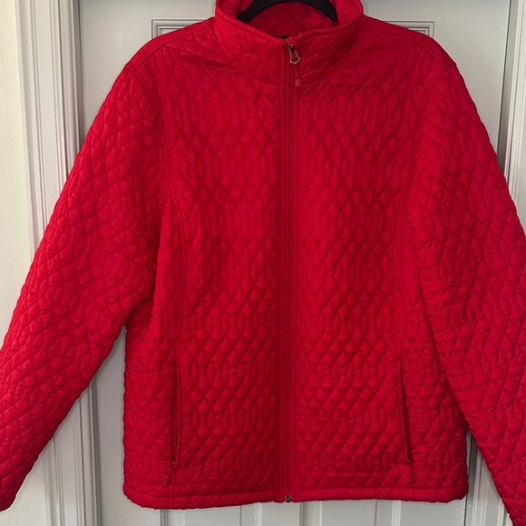 Lands' End Quilted Red Quilted Jacket - Picture 7 of 13